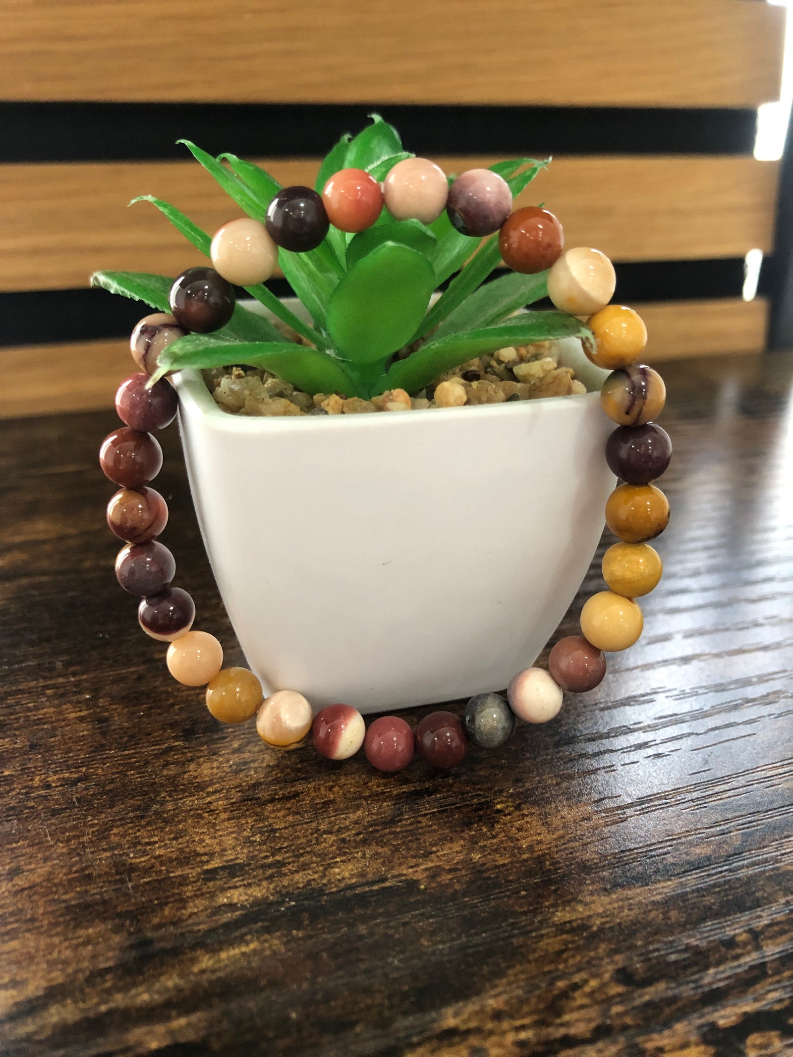 Mini 6mm bead Mookaite bracelet