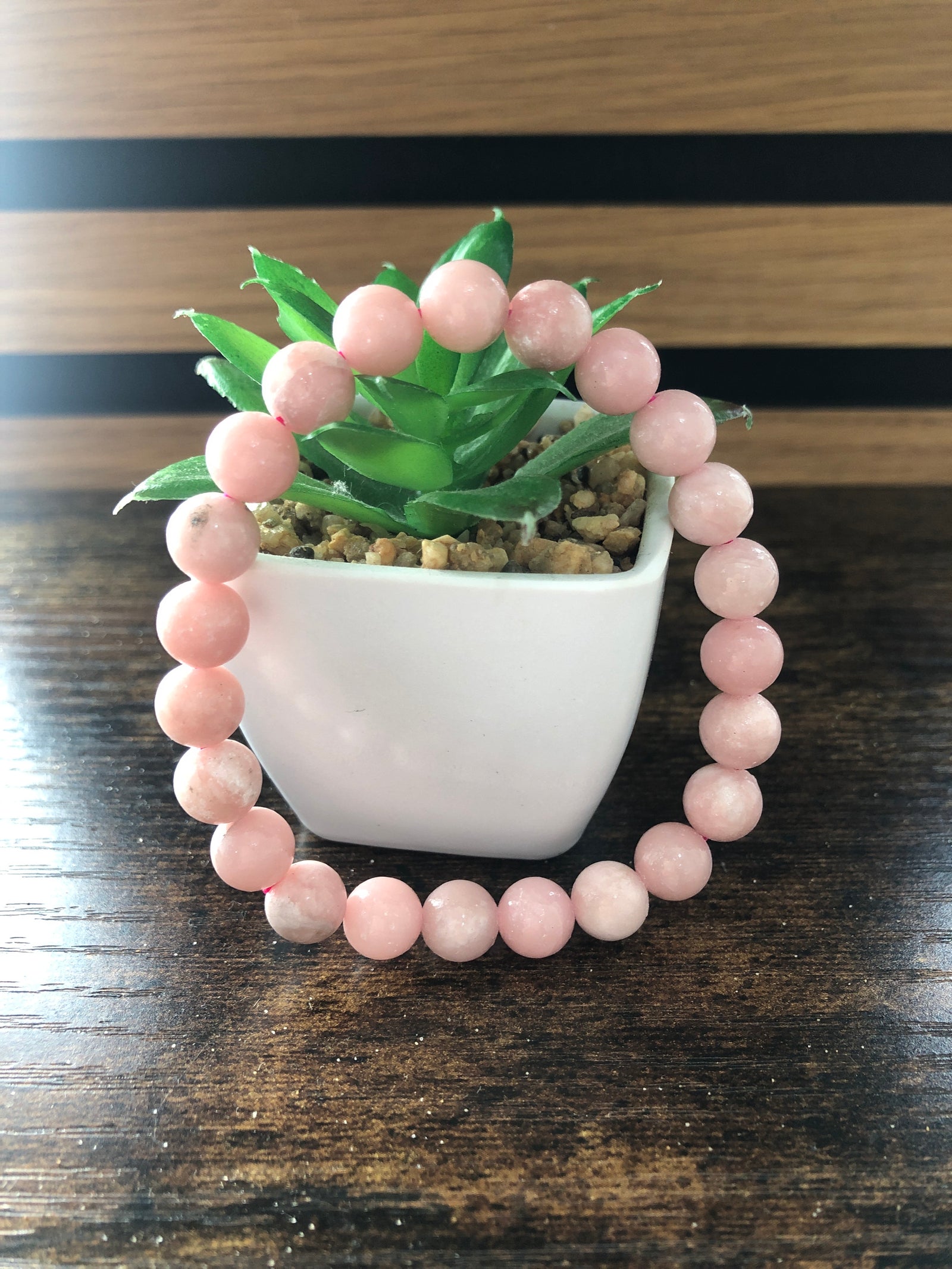 Pink tourmaline bracelet