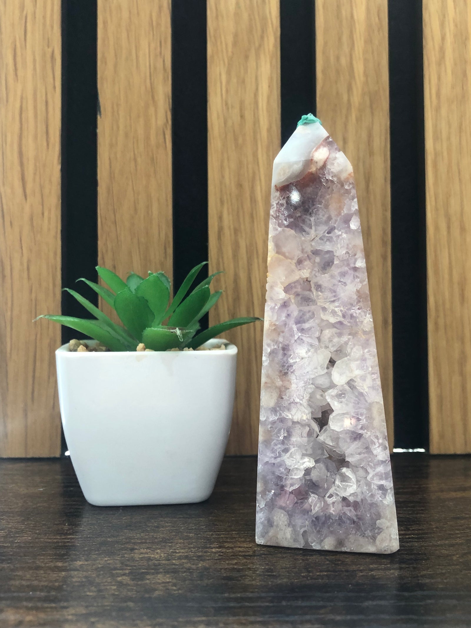 Pink Amethyst Druzy Tower