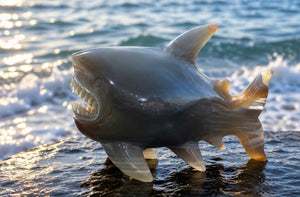 Agate Shark Carvings
