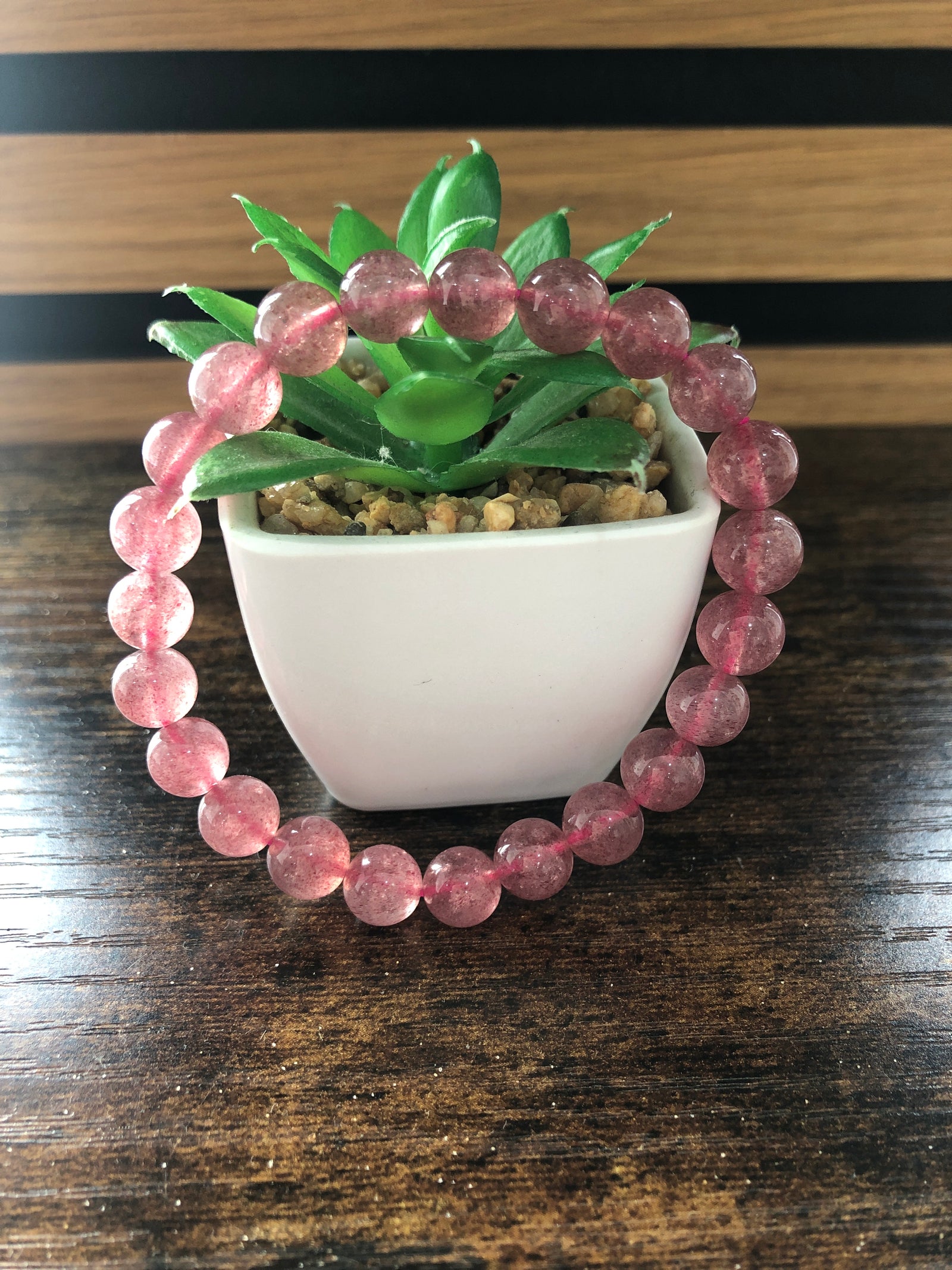 Strawberry Quartz bracelet