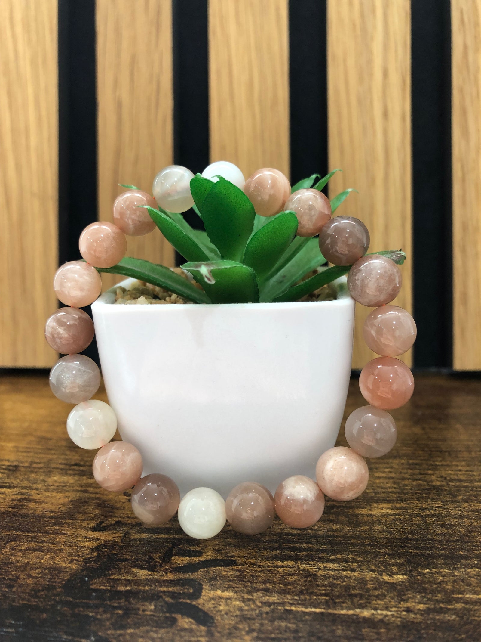 Mixed moonstone bracelet