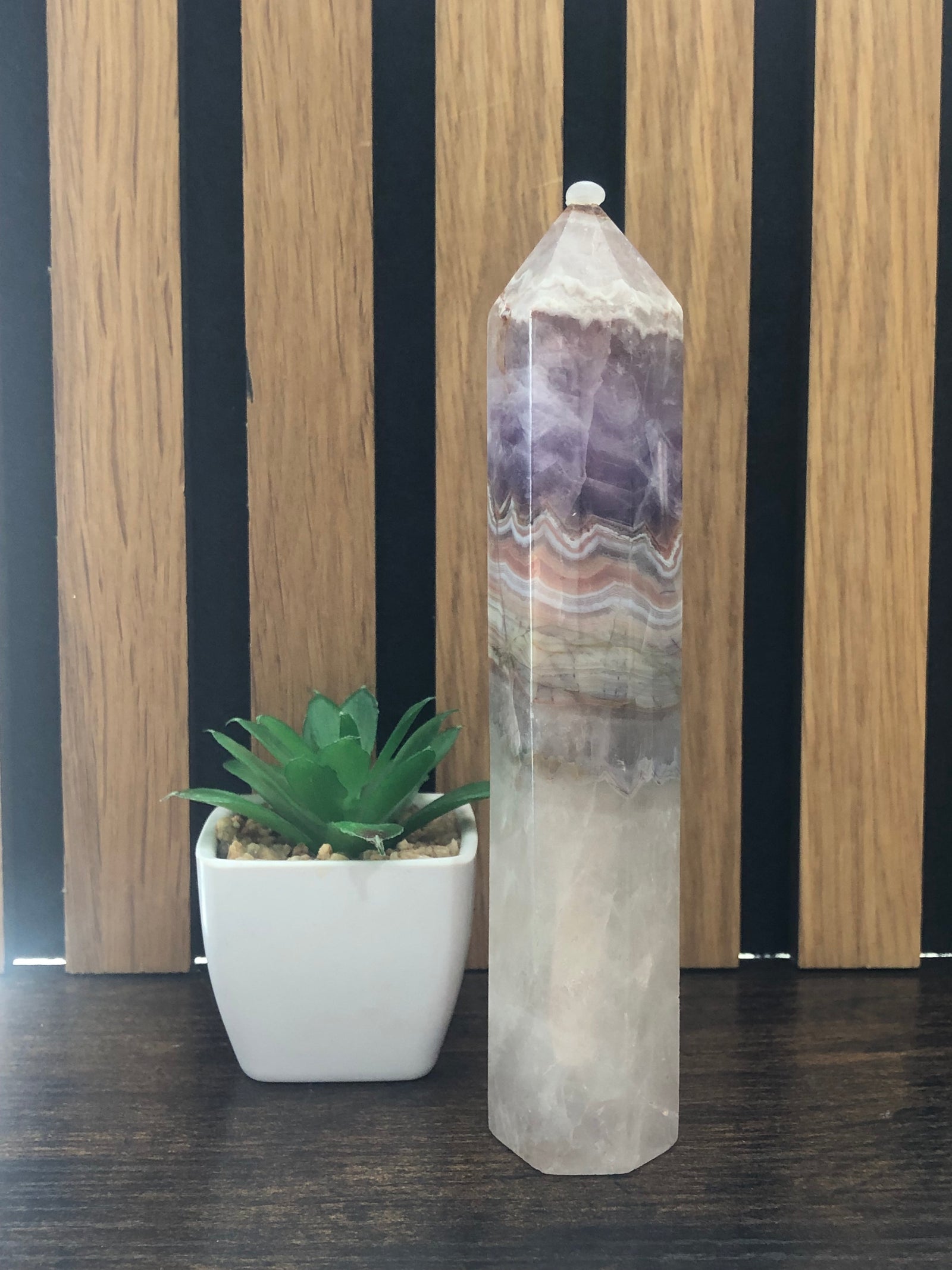 Mexican Amethyst Agate Tower