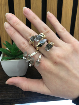 Layered crystal point rings