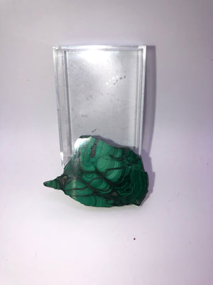 Malachite slices with box