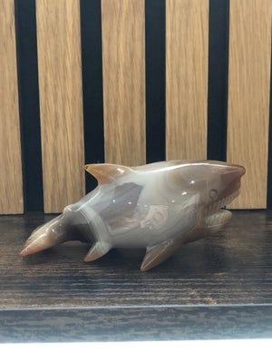 Agate Shark Carvings
