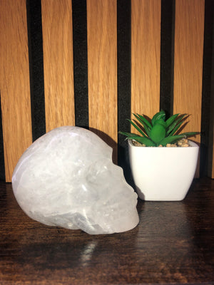 Clear Quartz skull