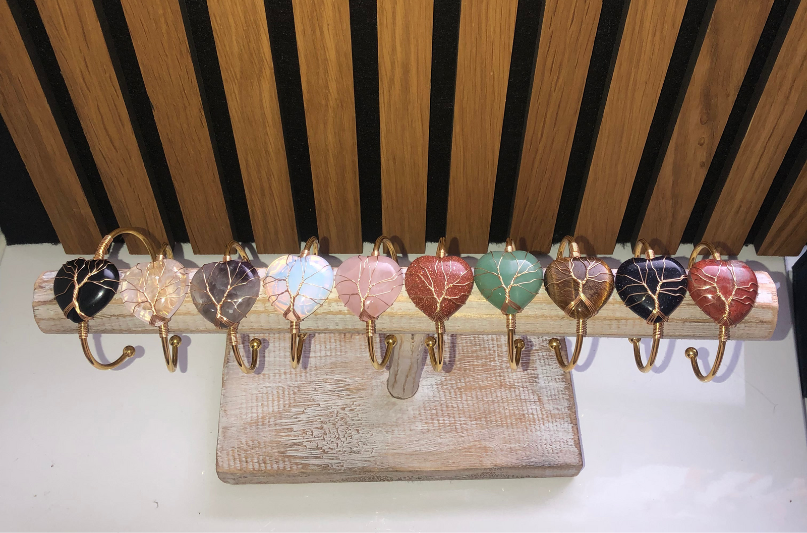 wrapped tree of life bangle (gold plated)