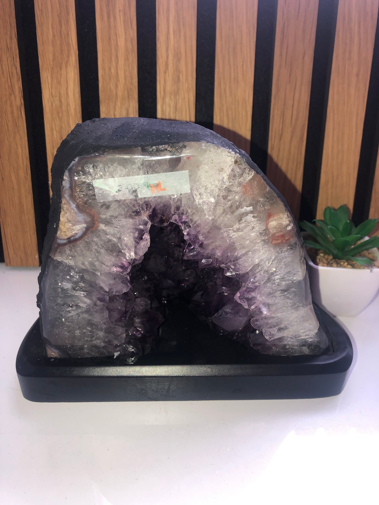 Amethyst on stand