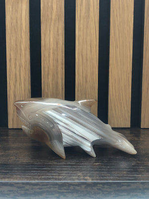 Agate Shark Carvings