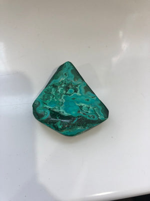 Malachite and chrysocolla