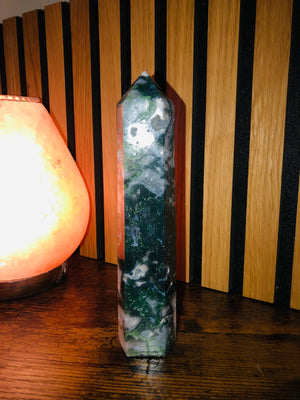 Green Moss Agate Towers xl size