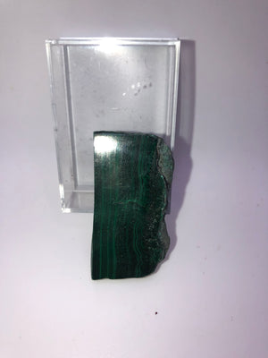 Malachite slices with box