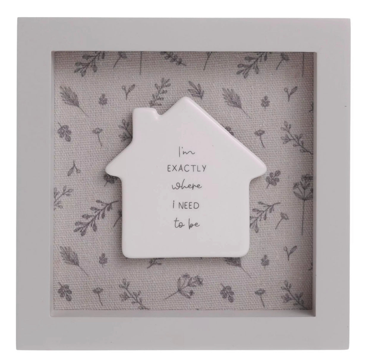 MOMENTS FRAMED PLAQUE 15CM X 15CM - WHERE I NEED TO BE