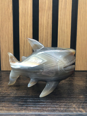 Agate Shark Carvings