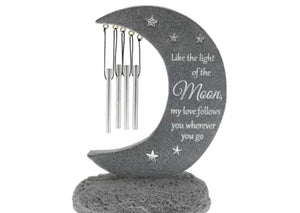 Moon wind chime stone