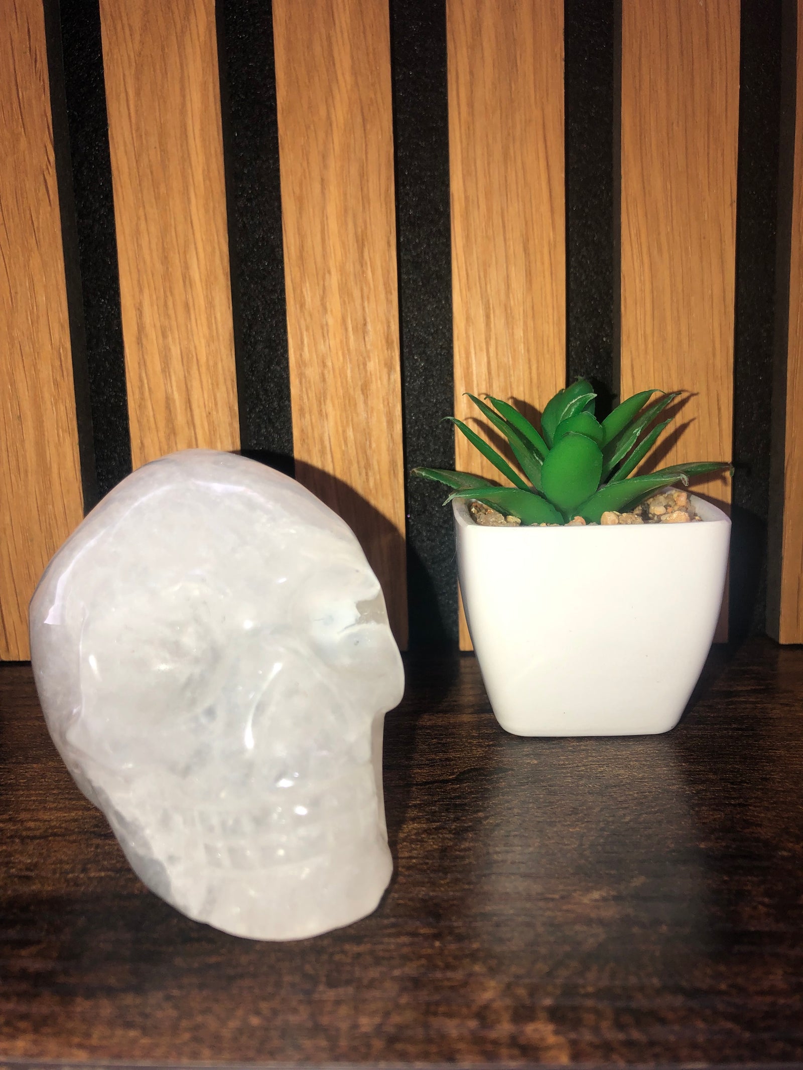 Clear Quartz skull