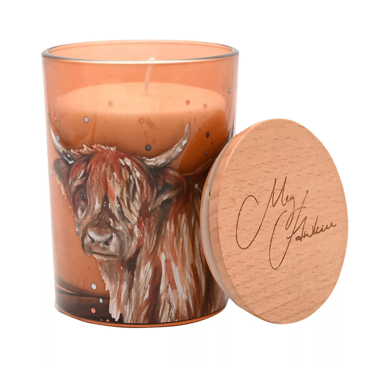 MEG HAWKINS 250G CANDLE HIGHLAND COW - APPLE ORCHARD