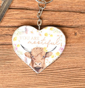 HIGHLAND COW KEYRINGS