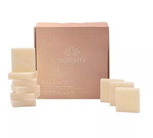 SERENITY BALANCE SET OF 9 WAX MELTS PINK PEPPER, GERANIUM & AMBER