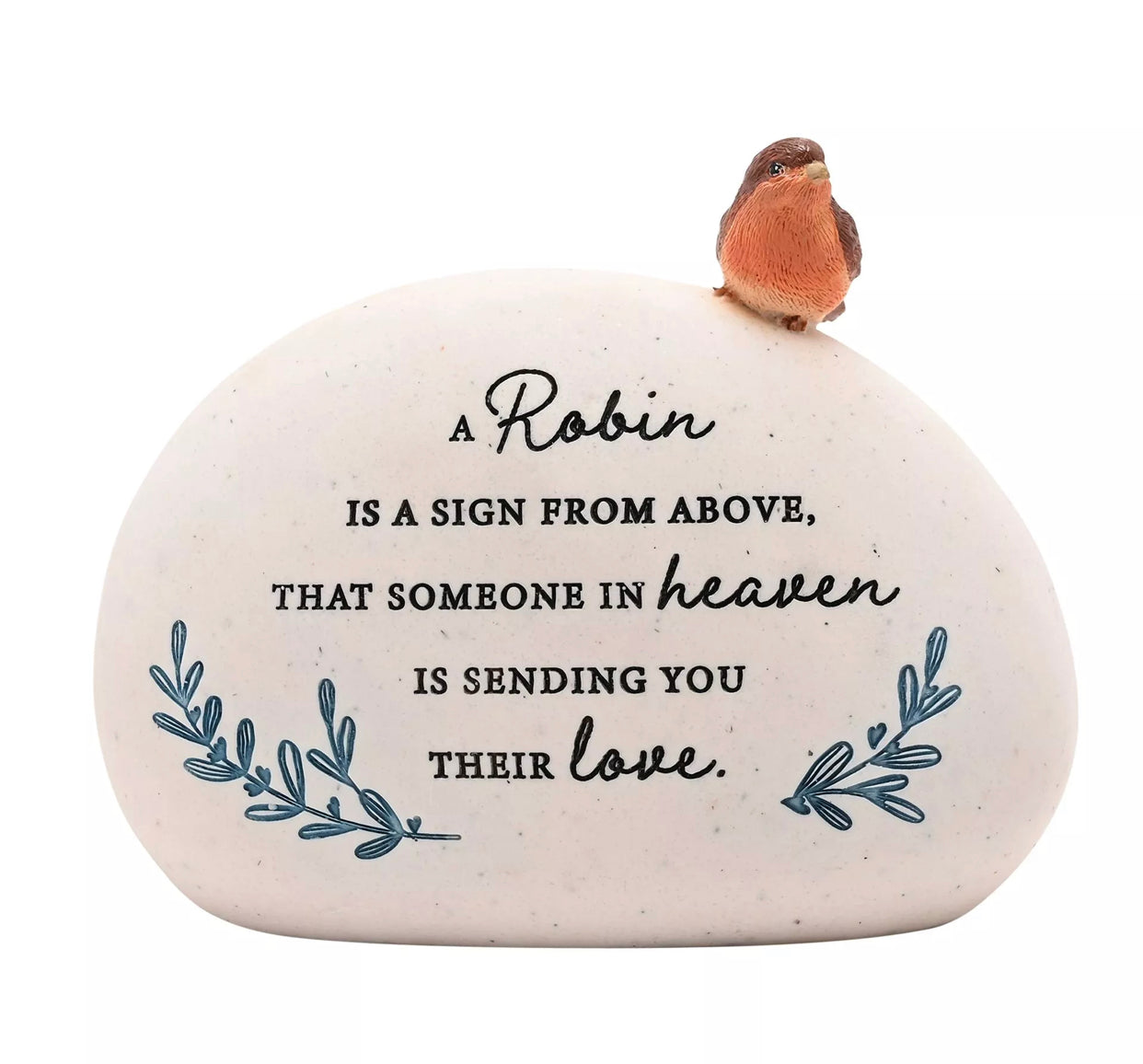 THOUGHTS OF YOU ROBIN GRAVESIDE PLAQUE - SOMEONE IN HEAVEN