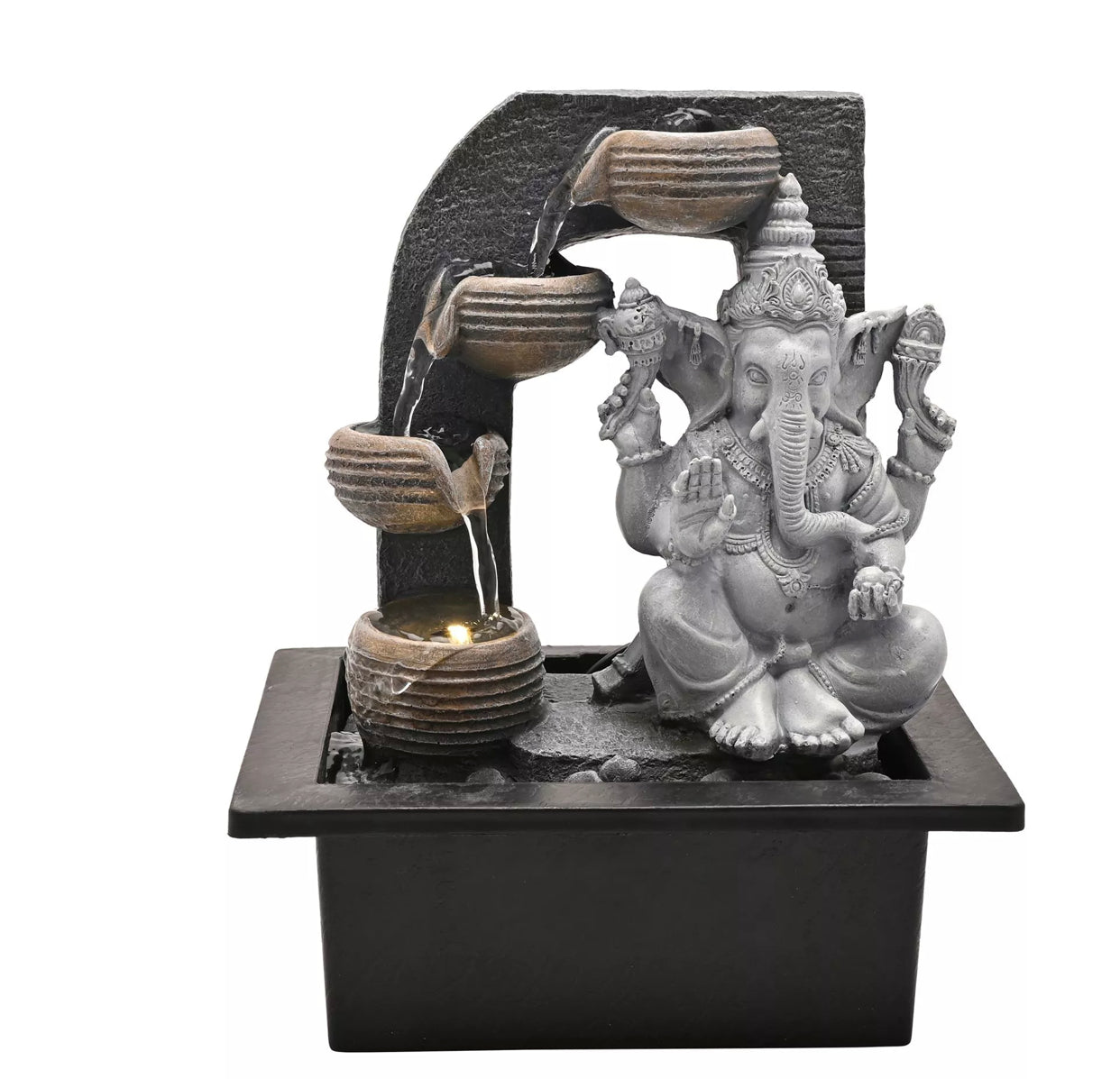 JULIANA GANESH WATER FOUNTAIN WITH LED LIGHTS