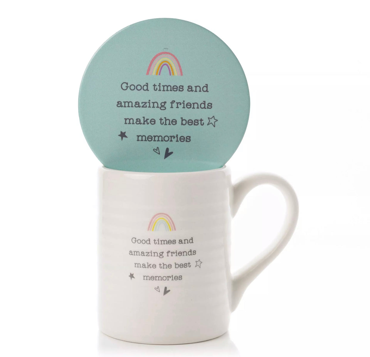 LOVE LIFE MUG & COASTER SET - AMAZING FRIENDS