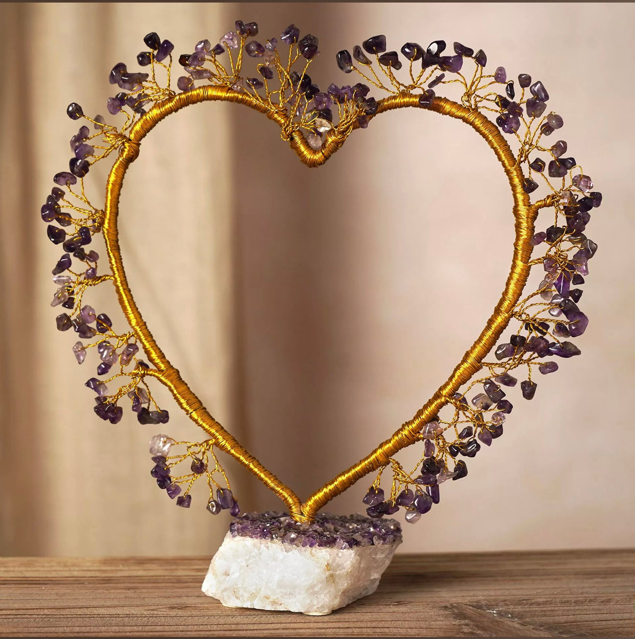 SERENITY AMETHYST HEART SHAPED TREE