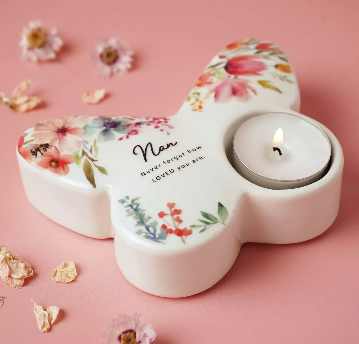 THE COTTAGE GARDEN BUTTERFLY TEALIGHT HOLDER - NAN
