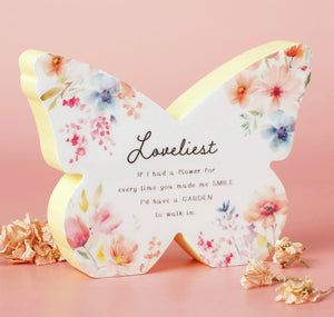 THE COTTAGE GARDEN FLORAL MANTEL BUTTERFLY