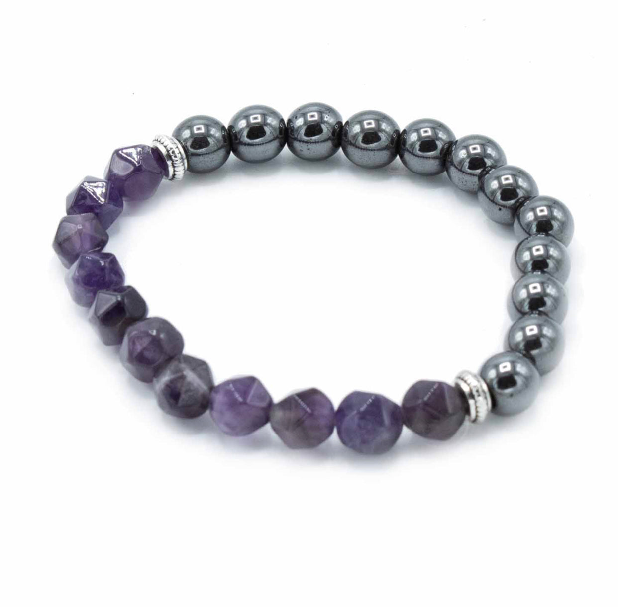 Magnetic amethyst bracelet