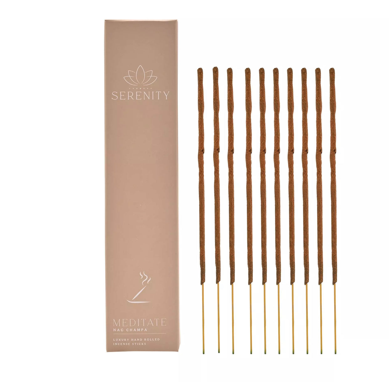 MULTI 12** SERENITY MEDITATE 10 INCENSE STICKS - NAG CHAMPA
