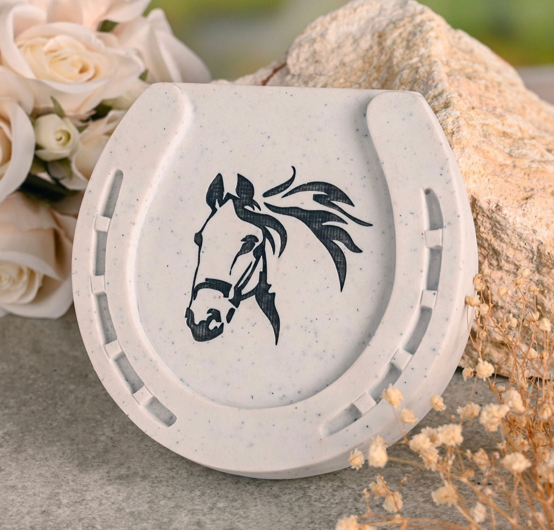 THOUGHTS OF YOU PET MEMORIAL STONE - HORSESHOE