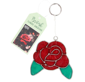 RED ROSE SUNCATCHER