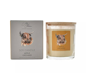 MEG HAWKINS 250G SOY WAX CANDLE - HIGHLAND COW