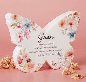 THE COTTAGE GARDEN FLORAL MANTEL BUTTERFLY