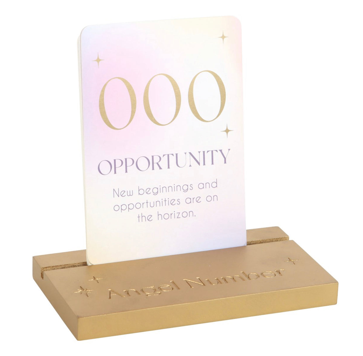 ANGEL NUMBER AFFIRMATION CARDS WITH WOODEN STAND
