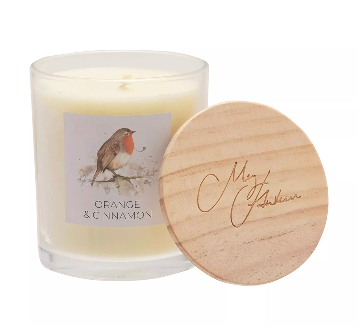 MEG HAWKINS 250G CANDLE - ROBIN ORANGE & CINNAMON