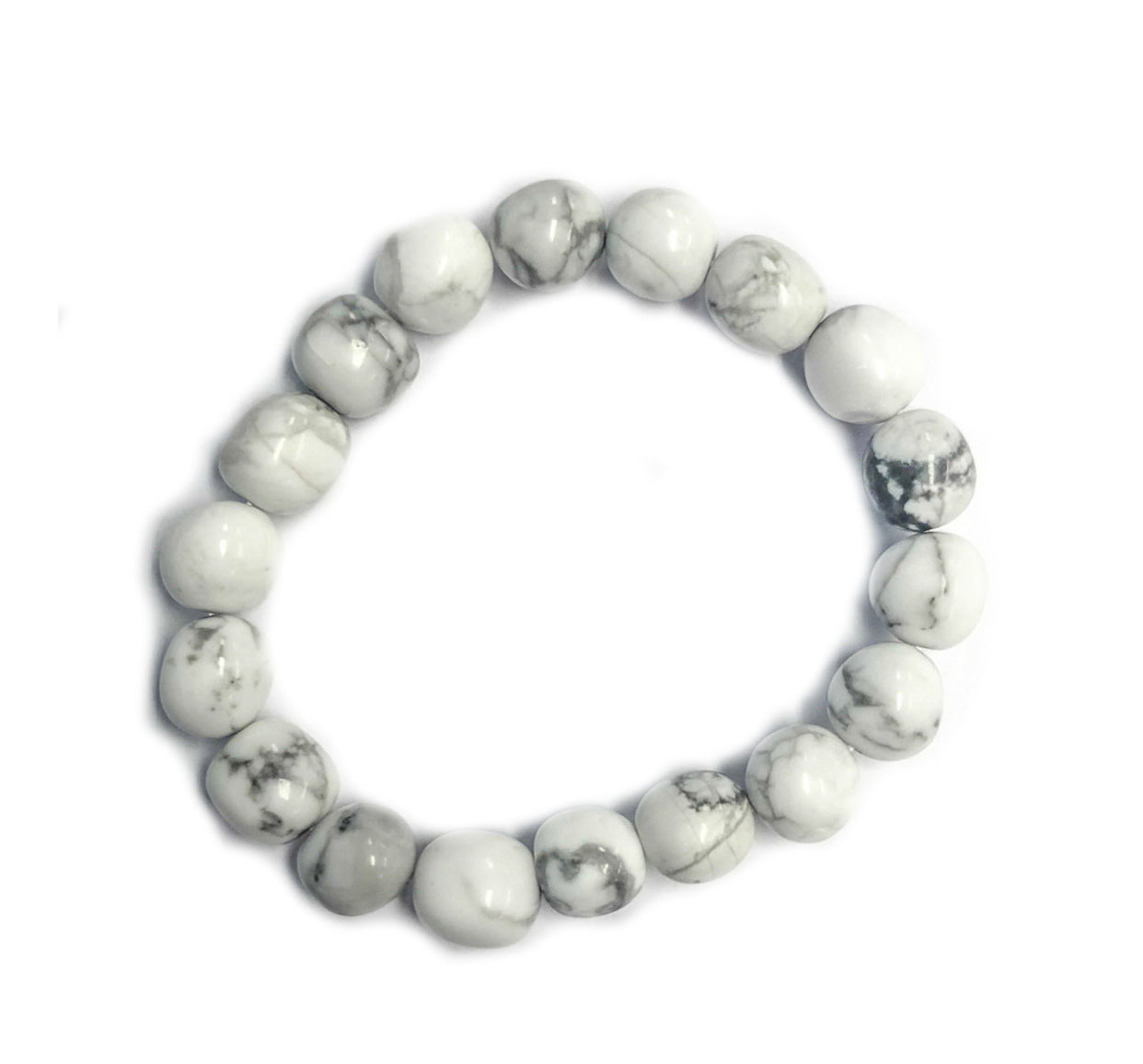 White Howlite nugget bracelet