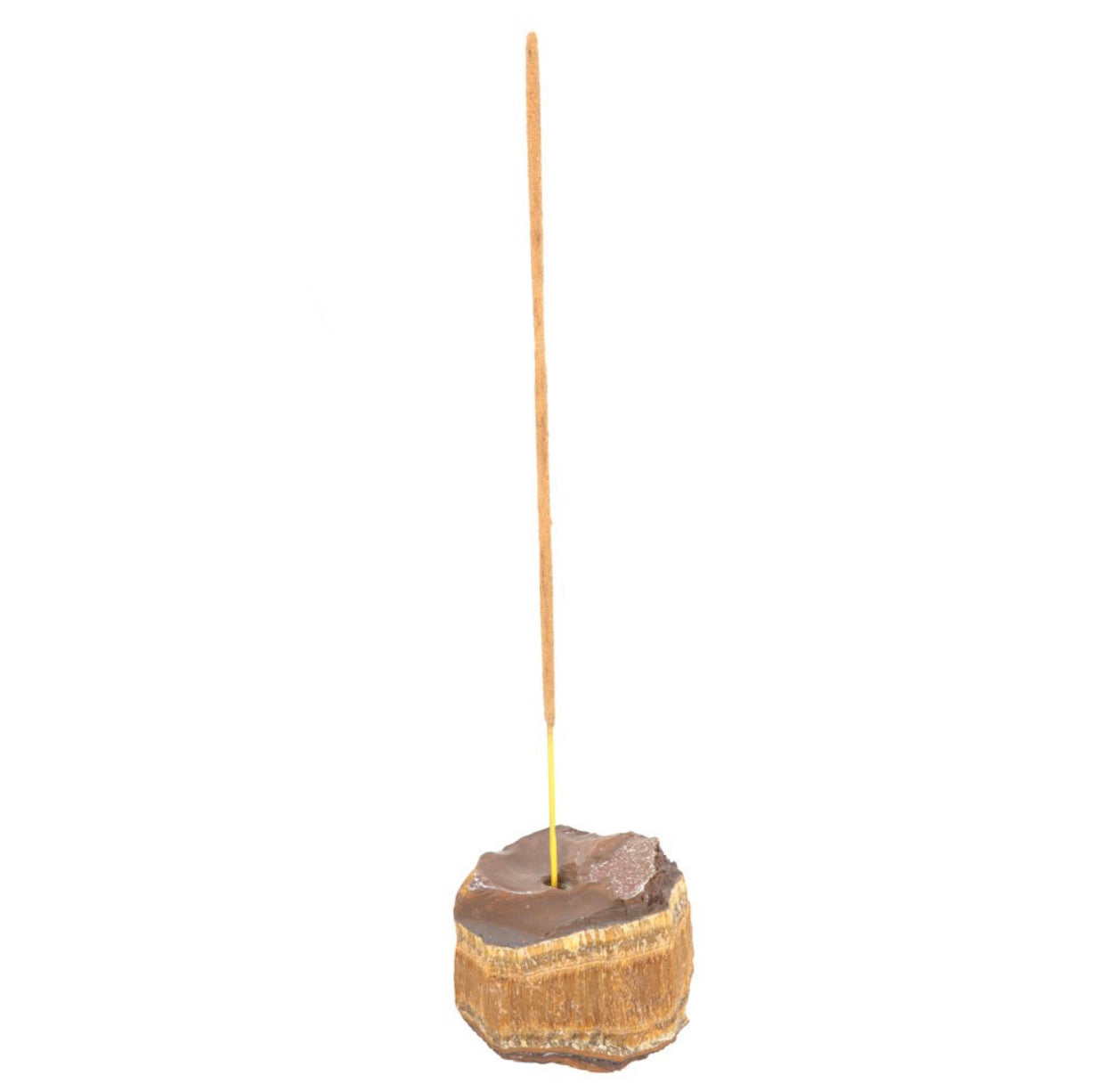 Tigers eye incense holder