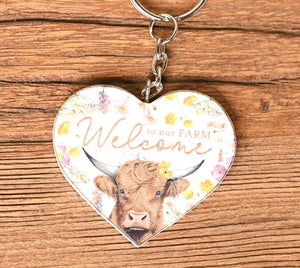 HIGHLAND COW KEYRINGS