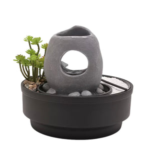 BUDDHA ZEN GARDEN INDOOR WATER FEATURE WITH LIGHT