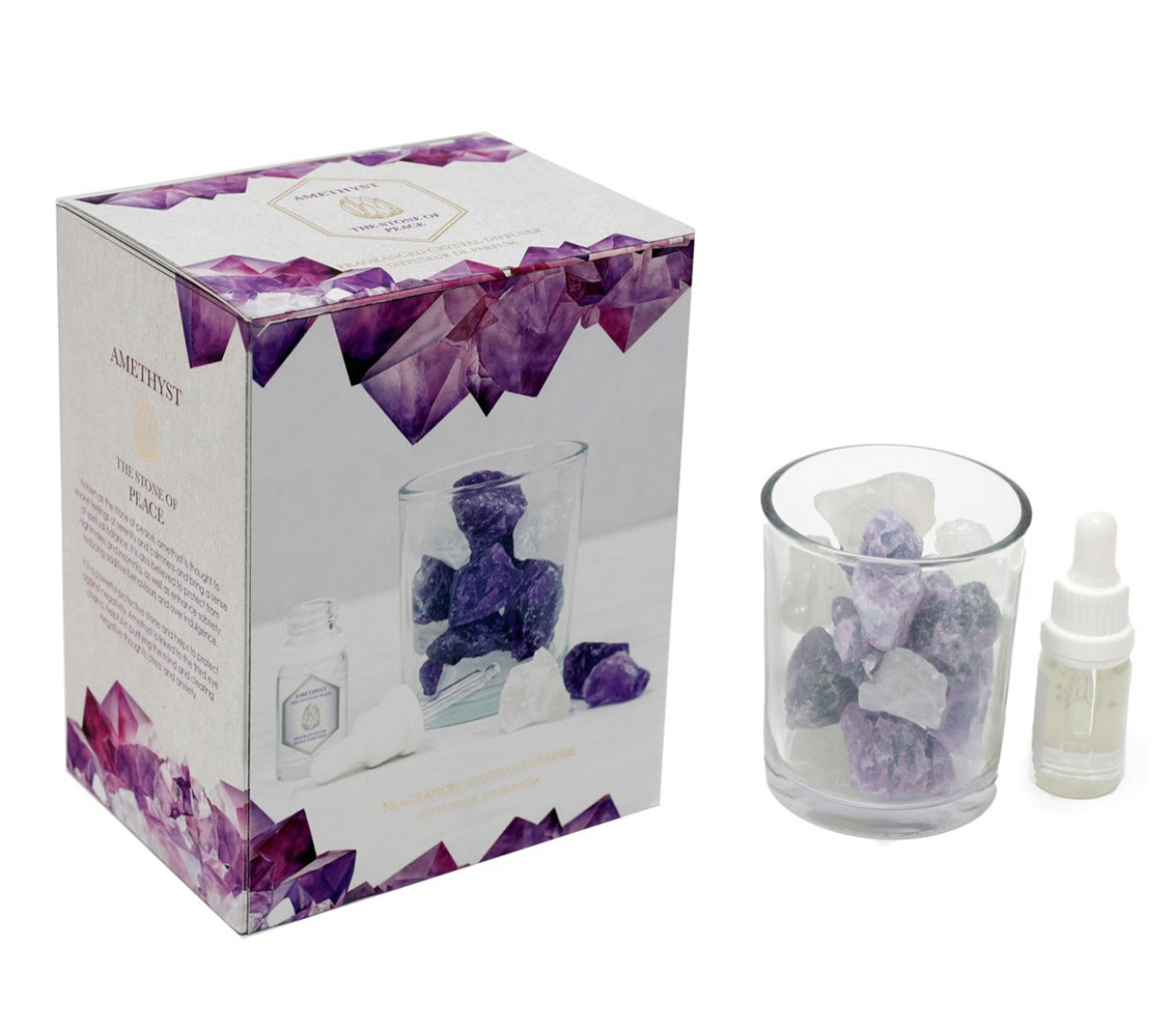 Amethyst crystal oil diffuser