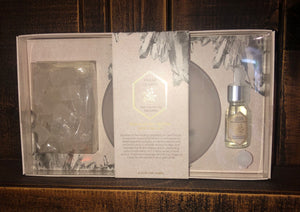 CRYSTAL OIL DIFFUSER SET WITH TRAY