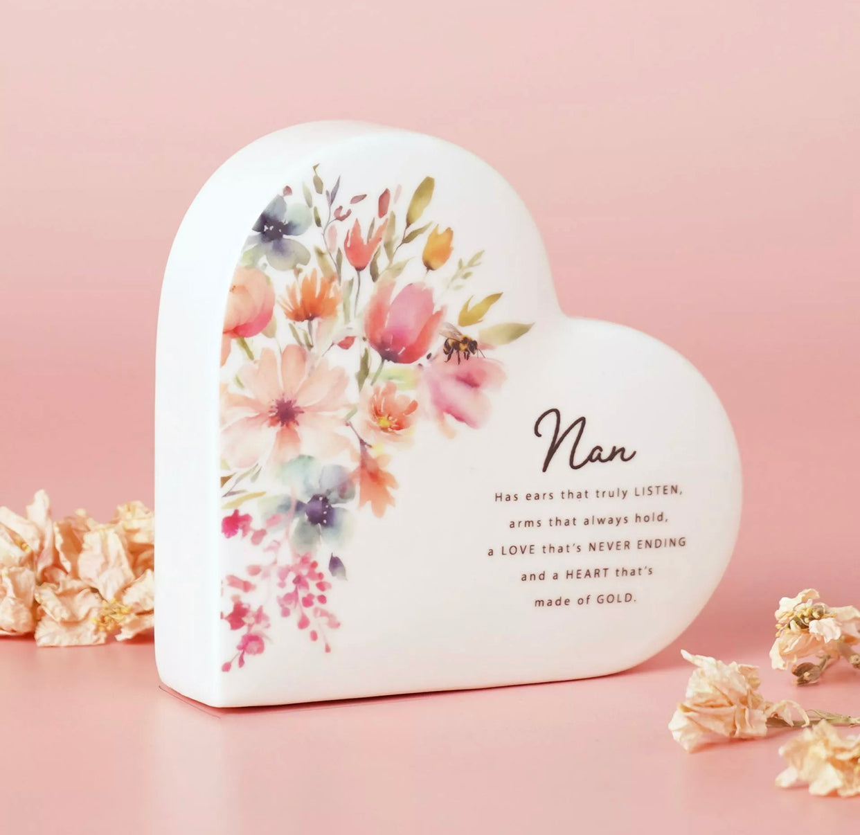 THE COTTAGE GARDEN CERAMIC HEART - NAN