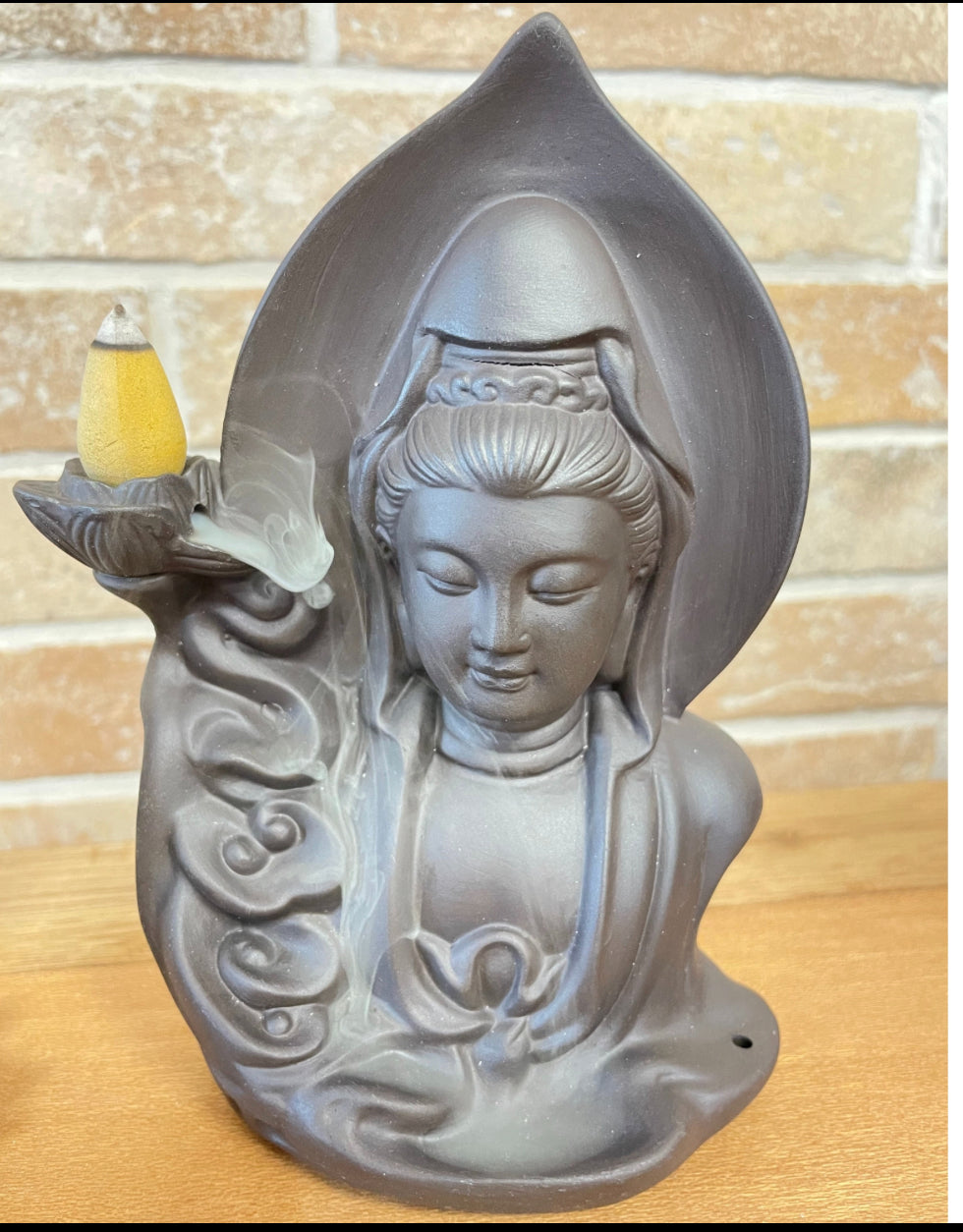 Backflow Incense Burner - Serene Buddha