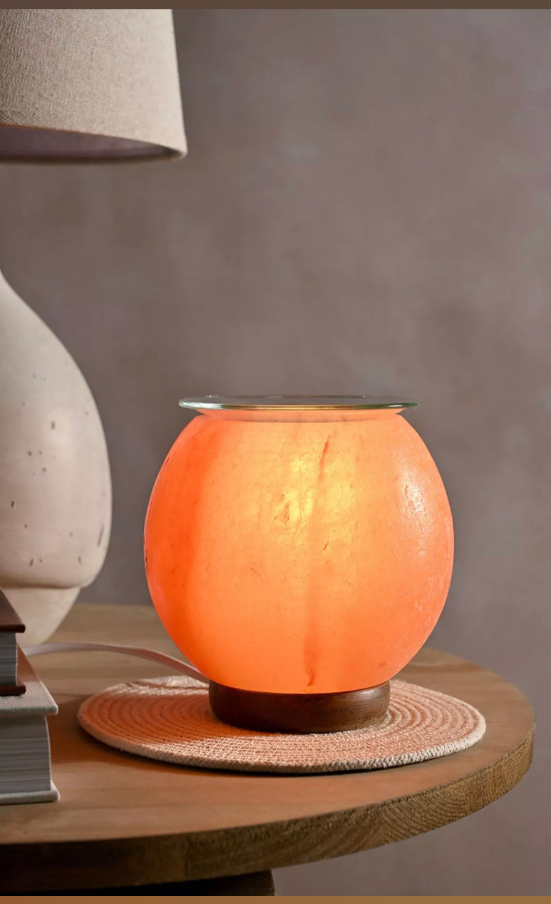 SERENITY HIMALAYAN SALT SPHERE OIL BURNER