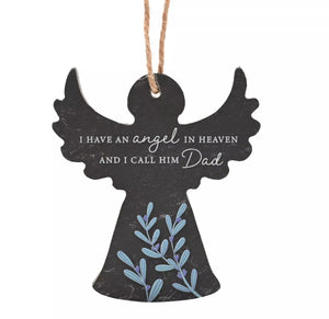 SLATE ANGEL HANGING PLAQUE
