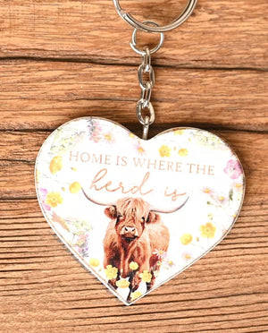 HIGHLAND COW KEYRINGS