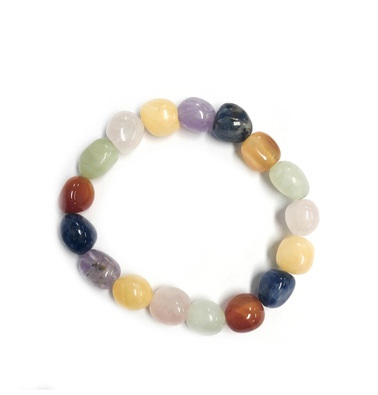 Chakra stone nugget bracelet